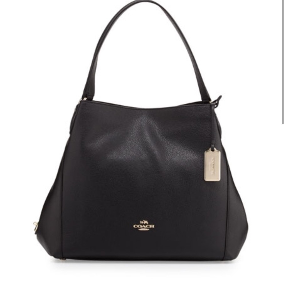 Coach Black Edie Shoulder Bag